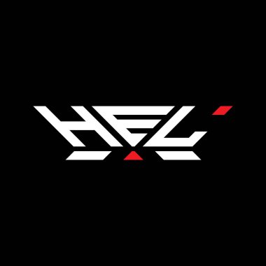 HEL harf logo vektör tasarımı, HEL basit ve modern logo. HEL lüks alfabe tasarımı  