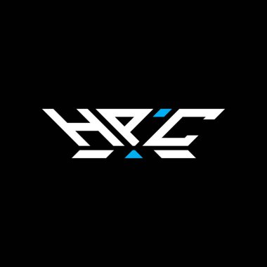 HPC harf logo vektör tasarımı, HPC basit ve modern logo. HPC lüks alfabe tasarımı  