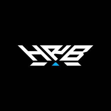 HRB harfli logo vektör tasarımı, basit ve modern HRB logosu. HRB lüks alfabe tasarımı  