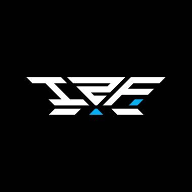 IZF harf logo vektör tasarımı, IZF basit ve modern logo. IZF lüks alfabe tasarımı  