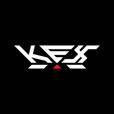 KEX harfli logo vektör tasarımı, KEX basit ve modern logo. KEX lüks alfabe tasarımı  