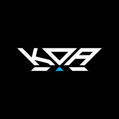 KOA letter logo vector design, KOA simple and modern logo. KOA luxurious alphabet design   clipart