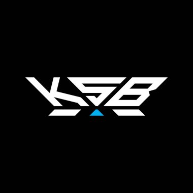 KSB harfi logo vektör tasarımı, KSB basit ve modern logo. KSB lüks alfabe tasarımı  