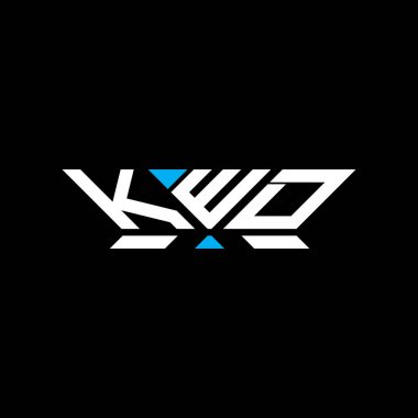 KWD harf logo vektör tasarımı, KWD basit ve modern logo. KWD lüks alfabe tasarımı  