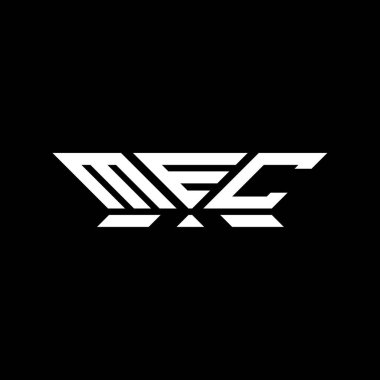 MEC harfli logo vektör tasarımı, MEC basit ve modern logo. MEC lüks alfabe tasarımı  