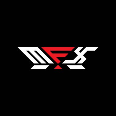 MFX harfli logo vektör tasarımı, MFX basit ve modern logo. MFX lüks alfabe tasarımı  