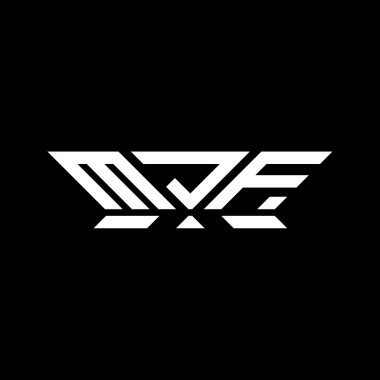 MJF harfli logo vektör tasarımı, MJF basit ve modern logo. MJF lüks alfabe tasarımı  