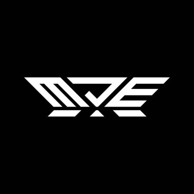 MJE harfli logo vektör tasarımı, MJE basit ve modern logo. MJE lüks alfabe tasarımı  