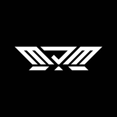 MJM harfli logo vektör tasarımı, MJM basit ve modern logo. MJM lüks alfabe tasarımı  