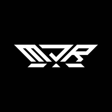 MJR harfli logo vektör tasarımı, MJR basit ve modern logo. MJR lüks alfabe tasarımı  