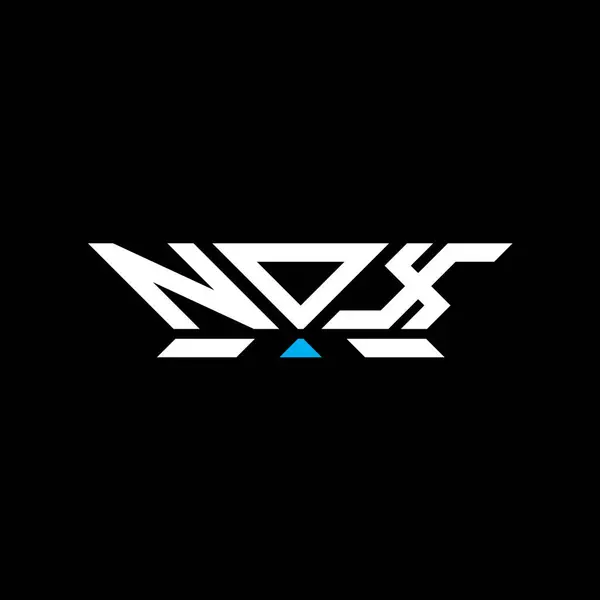 stock vector NOX letter logo vector design, NOX simple and modern logo. NOX luxurious alphabet design  