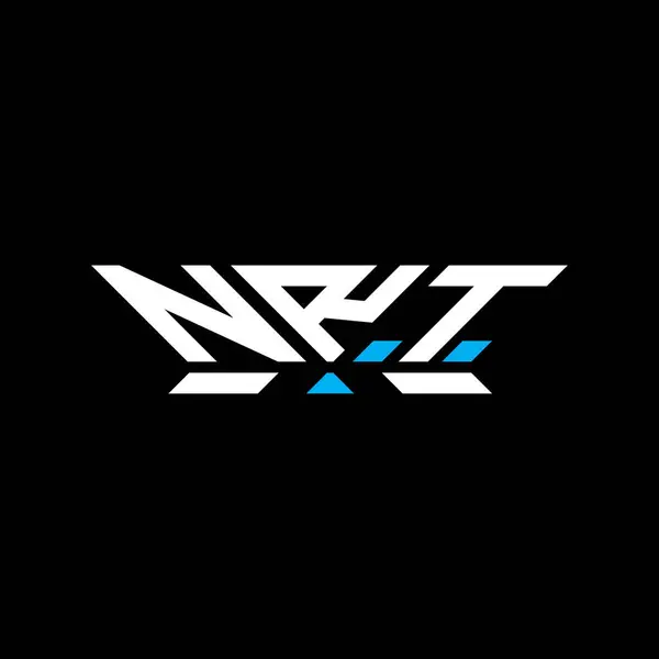 stock vector NRT letter logo vector design, NRT simple and modern logo. NRT luxurious alphabet design  