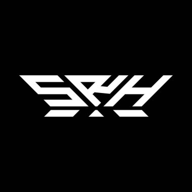 SRH harfli logo vektör tasarımı, SRH basit ve modern logo. SRH lüks alfabe tasarımı  