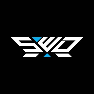 SWD harfli logo vektör tasarımı, SWD basit ve modern logo. SWD lüks alfabe dizaynı  