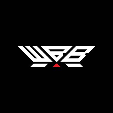 WBB harfli logo vektör tasarımı, WBB basit ve modern logo. WBB lüks alfabe tasarımı  