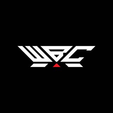 WBC harfli logo vektör tasarımı, WBC basit ve modern logo. WBC lüks alfabe tasarımı  