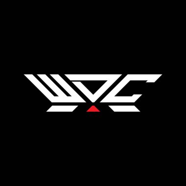 WDC letter logo vector design, WDC simple and modern logo. WDC luxurious alphabet design   clipart