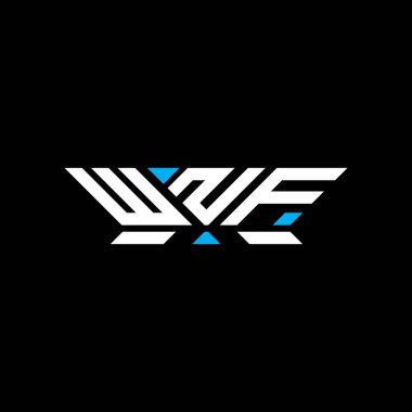 WNF harfli logo vektör tasarımı, WNF basit ve modern logo. WNF lüks alfabe tasarımı  