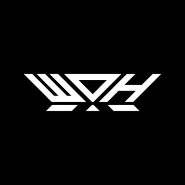 WOH harfli logo vektör tasarımı, WOH basit ve modern logo. WOH lüks alfabe tasarımı  