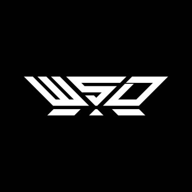 WSD harfli logo vektör tasarımı, WSD basit ve modern logo. WSD lüks alfabe tasarımı  