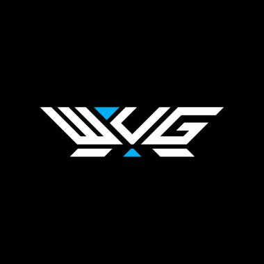 WUG harfli logo vektör tasarımı, basit ve modern WUG logosu. WUG lüks alfabe tasarımı  