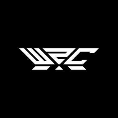 WZC harfli logo vektör tasarımı, WZC basit ve modern logo. WZC lüks alfabe tasarımı  