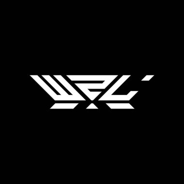 WZL harf logo vektör tasarımı, WZL basit ve modern logo. WZL lüks alfabe tasarımı  