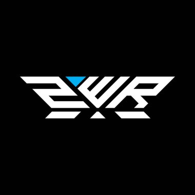 ZWR harfi logo vektör tasarımı, ZWR basit ve modern logo. ZWR lüks alfabe tasarımı  