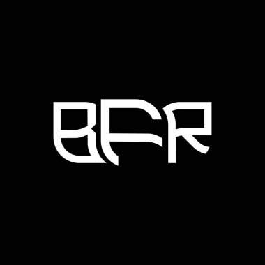 BFR logo tasarımı, BFR basit ve modern logo. BFR lüks alfabe tasarımı  