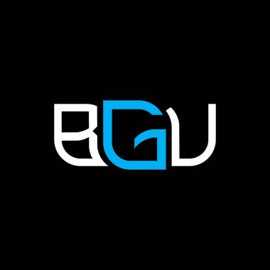 BGU logo tasarımı, BGU basit ve modern logo. BGU lüks alfabe tasarımı  