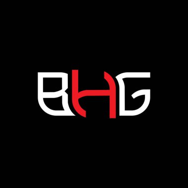 BHG logo tasarımı, BHG basit ve modern logo. BHG lüks alfabe tasarımı  