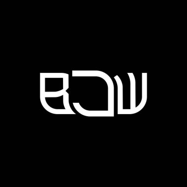 BJW logo tasarımı, BJW basit ve modern logo. BJW lüks alfabe tasarımı  