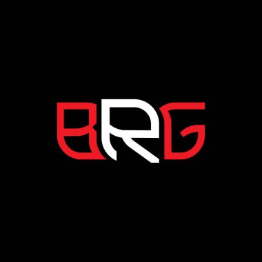 BRG logo tasarımı, BRG basit ve modern logo. BRG lüks alfabe tasarımı  