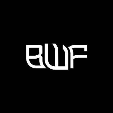 BWF logo tasarımı, BWF basit ve modern logo. BWF lüks alfabe tasarımı  