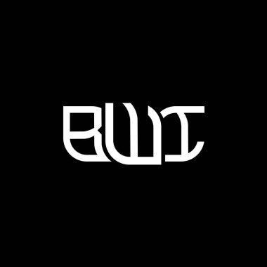 BWI logo tasarımı, BWI basit ve modern logo. BWI lüks alfabe tasarımı  