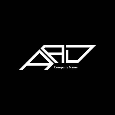 AAD logo tasarımı, AAD basit ve modern logo. AAD lüks alfabe tasarımı  