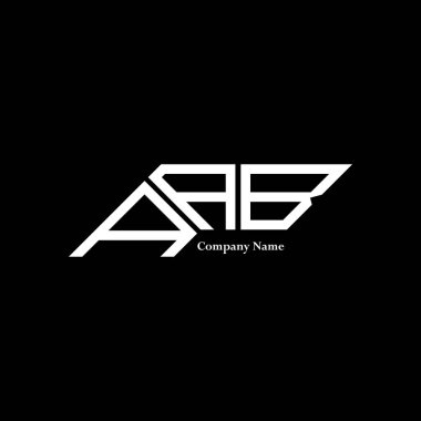 AAB logo tasarımı, AAB basit ve modern logo. AAB lüks alfabe tasarımı  