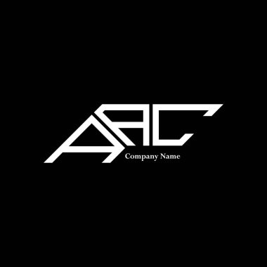 AAC logo tasarımı, AAC basit ve modern logo. AAC lüks alfabe tasarımı  