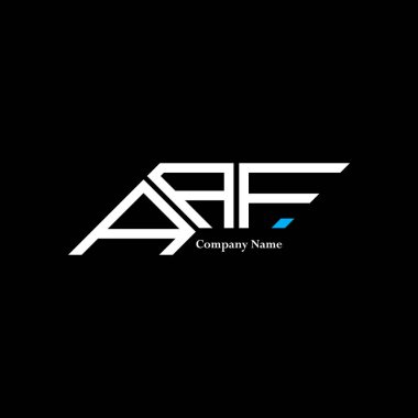 AAF logo tasarımı, AAF basit ve modern logo. AAF lüks alfabe tasarımı  