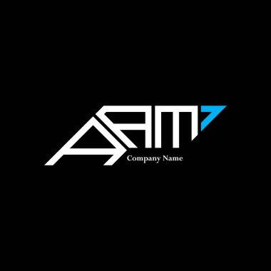 AAM logo tasarımı, AAM basit ve modern logo. AAM lüks alfabe tasarımı  