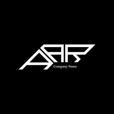 AAR logo tasarımı, AAR basit ve modern logo. AAR lüks alfabe tasarımı  