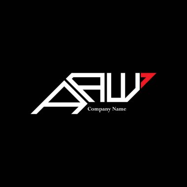 AAW logo tasarımı, AAW basit ve modern logo. AAW lüks alfabe tasarımı  