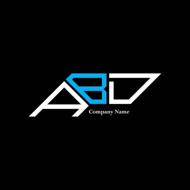 ABD logo tasarımı, ABD basit ve modern logosu. ABD lüks alfabe tasarımı  