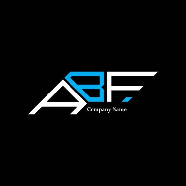 ABF logo tasarımı, ABF basit ve modern logo. ABF lüks alfabe tasarımı  