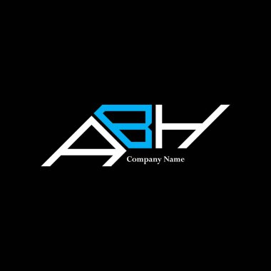 ABH logo tasarımı, ABH basit ve modern logo. ABH lüks alfabe tasarımı  