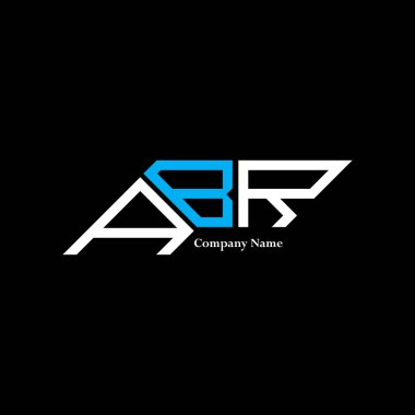 ABR logo tasarımı, ABR basit ve modern logo. ABR lüks alfabe tasarımı  