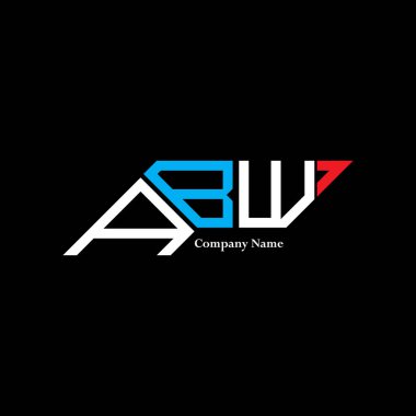 ABW logo tasarımı, ABW basit ve modern logo. ABW lüks alfabe tasarımı  