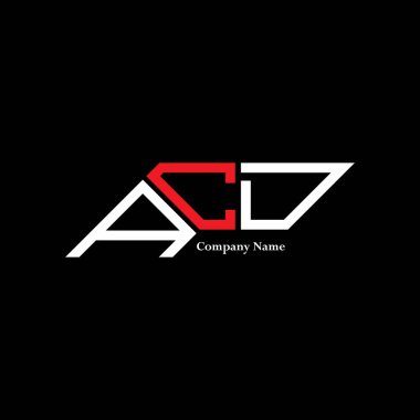 ACD logo tasarımı, ACD basit ve modern logo. ACD lüks alfabe tasarımı  