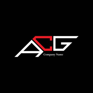 ACG logo tasarımı, ACG basit ve modern logo. ACG lüks alfabe tasarımı  