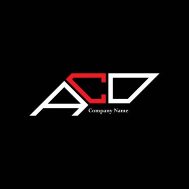 ACO logo tasarımı, ACO basit ve modern logo. ACO lüks alfabe tasarımı  